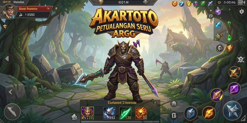Tampilan gameplay ARPG yang menawan dengan karakter yang beraksi.