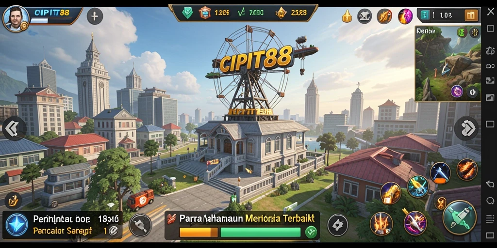 Screenshot menampilkan gameplay seru dari CIPIT88 Tower Defense.