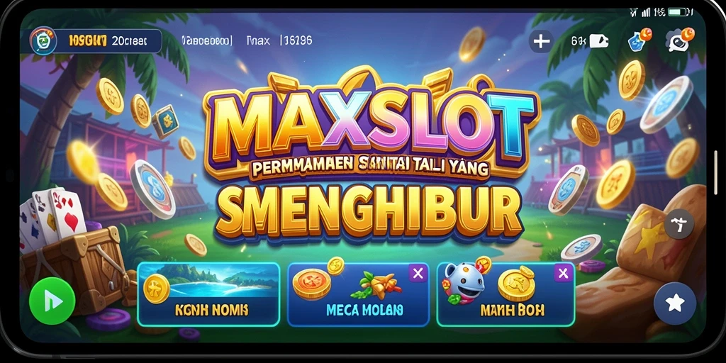 Tampilan gameplay menarik dari MAXSLOT dengan mesin slot yang beragam.
