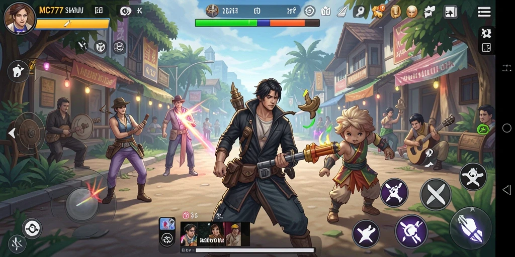 Screenshot utama MC777 menunjukkan pengalaman simulasi yang mendalam dan interaktif.