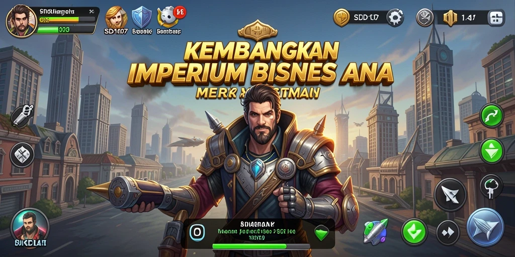 Tampilan gameplay SD107 dengan elemen Tycoon yang menarik.